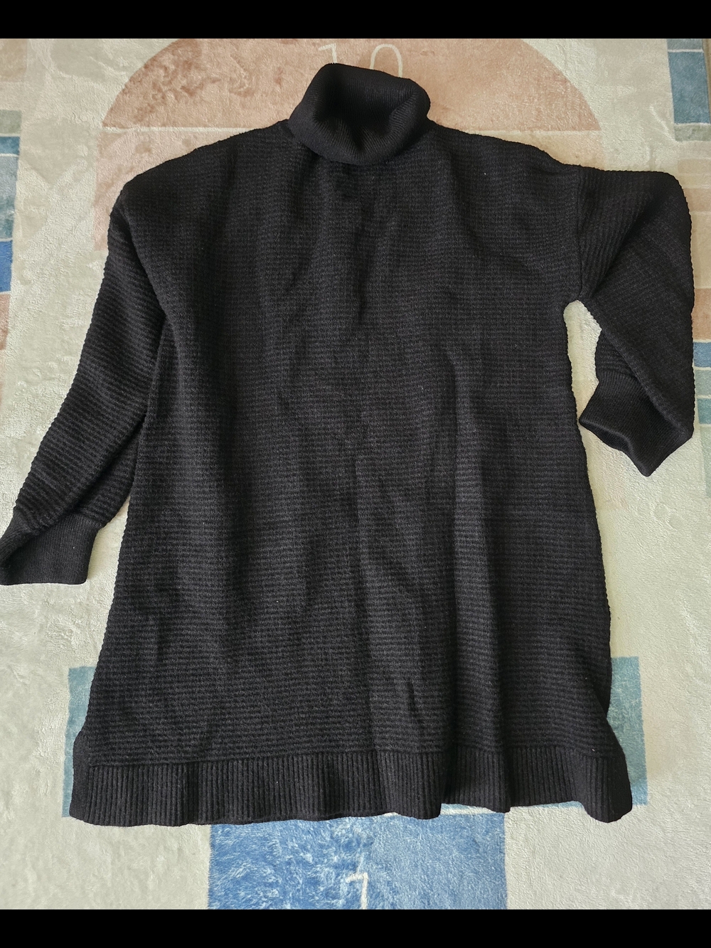 Adore Me Black Turtleneck Sweater Dress